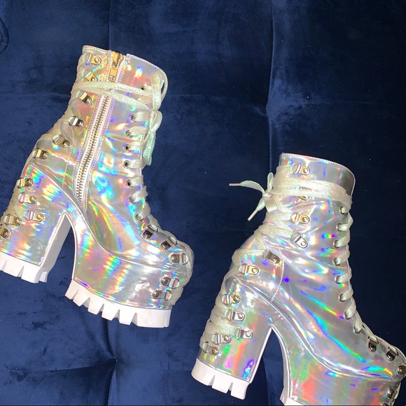 Dolls Kill Shoes Lucid Dreams Corset Platform Boots